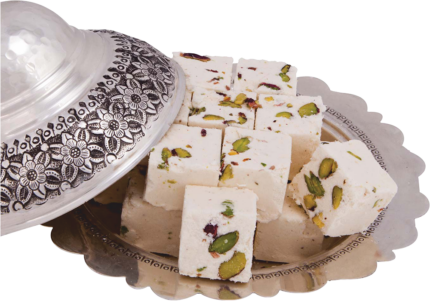 Turkish Traditional Tensile Halva with Pistachio