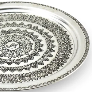 Sonay Uzumlu Eskitme Bakir Tepsi 813 814 set