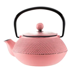 Turkish cast iron teapot Bambum Linden‑Sümbül in soft pink, 750ml