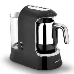 Turkish Kahvekolik Aqua Black/Chrome Automatic Coffee Machine-Korkmaz