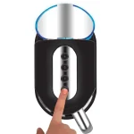 Turkish Kahvekolik Aqua Black/Chrome Automatic Coffee Machine-Korkmaz - Image 3