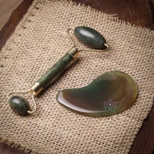 Turkish Jade Natural Stone Massage Tool Set - Mitr