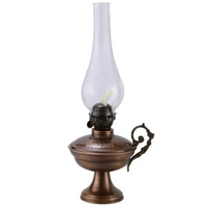 Turkish Copper Oil Lamp Handcrafted - Vezir