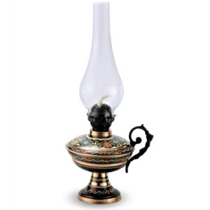 Turkish Copper Oil Lamp Handcrafted - Pinhan