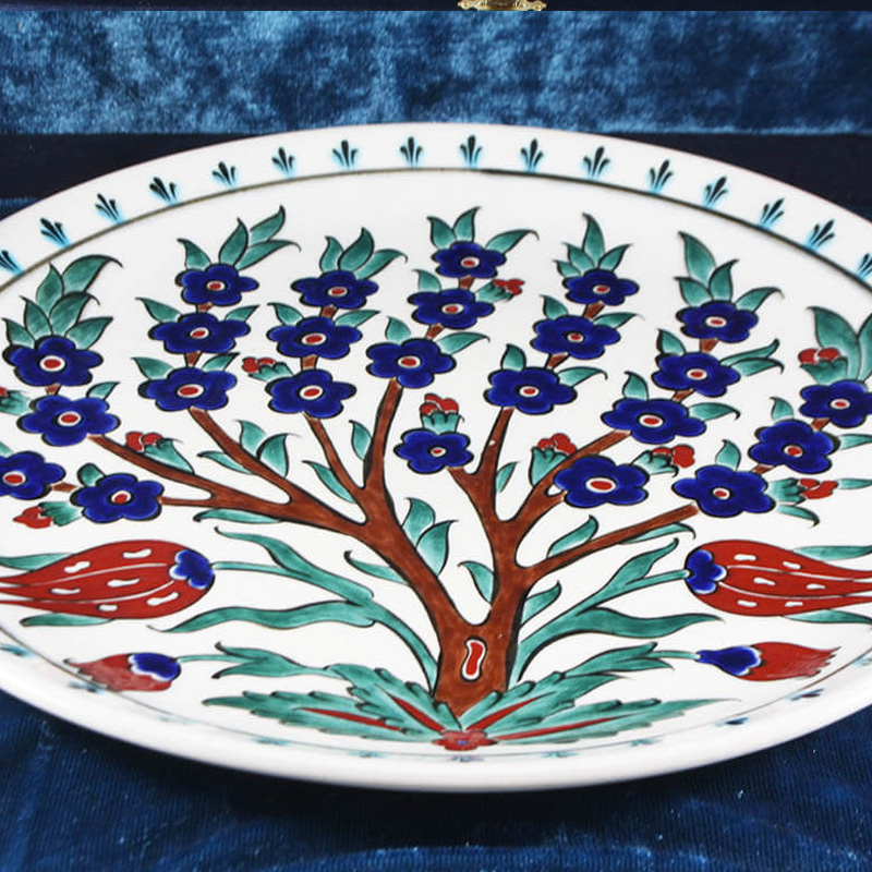Halic Plate Handmade Iznik Pottery
