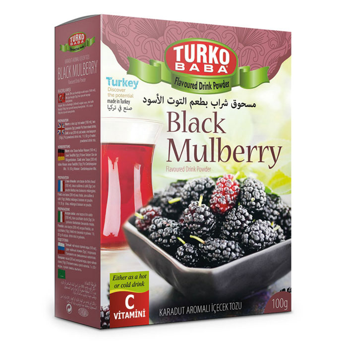 Turkish Black Mulberry Powder Tea Oralet - Turko Baba