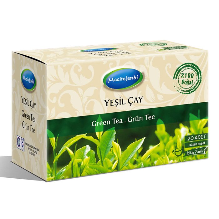 Turkish Natural Green Herbal Tea Bags (20 bags)