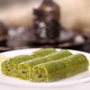 Turkish Baklava with Pistachio Wrap (Sarma)