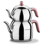 Turkish Teapot Stainless Steel Retro - Korkmaz