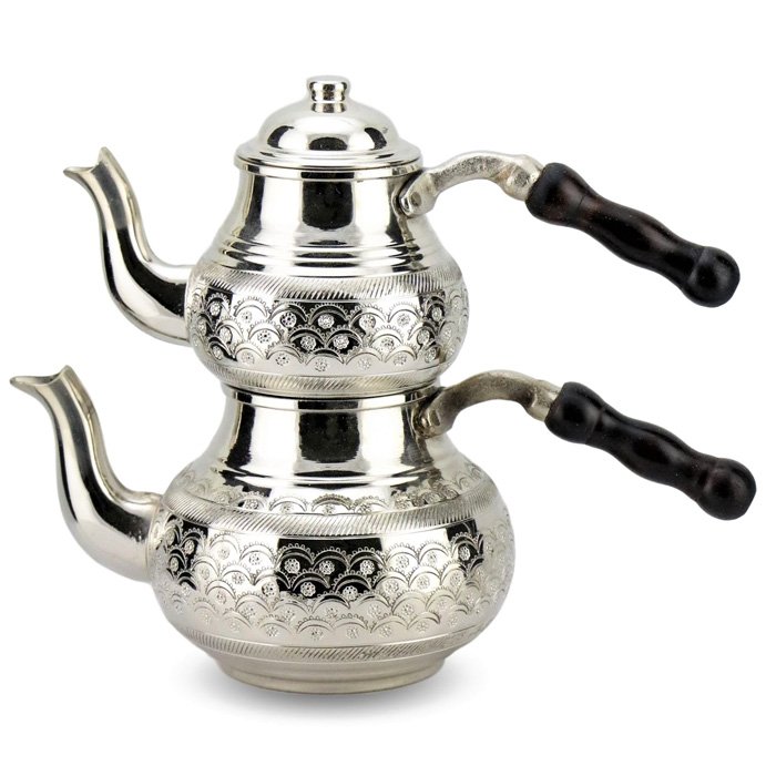 Turkish Copper Tea Pot Handcrafted - Beylerbeyi