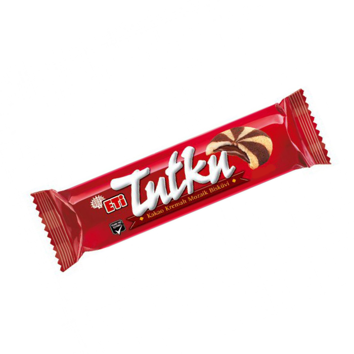 Turkish Tutku Cocoa Cream Filled Mosaic Biscuit - Eti