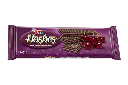 Turkish Hoşbeş Cream Wafer (Chocolate, Coconut, Hazelnut, Strawberry,Cherry) - Eti