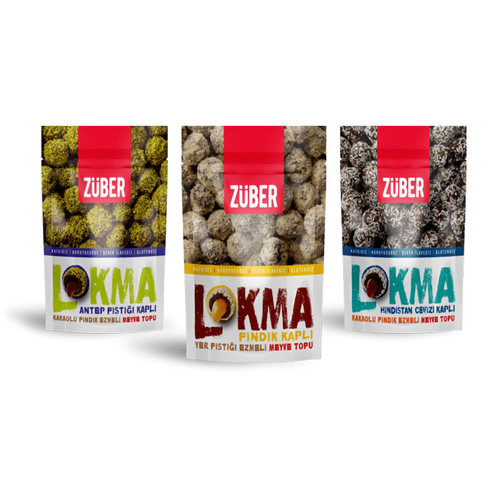 Turkish Lokma Triple Trial Package (Hazelnut, Coconut and Pistachio Coated) - Züber