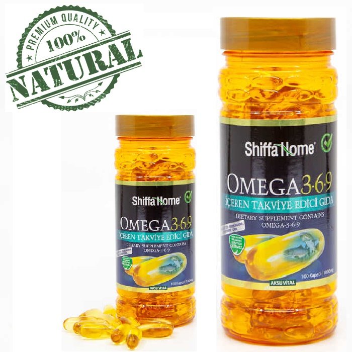 Turkish Herbal Supplement-Omega 3-6-9 (DHA-EPA) Capsules/1000 mg