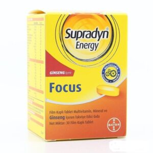 Natural Herbal Supplement - Supradyn Energy Focus - Gingseng