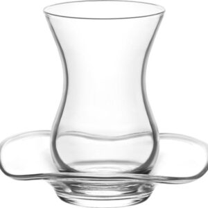 Lav Turkish Tea Glass Set-Diva (12pcs)