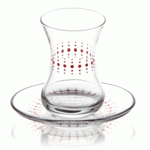 Lav Turkish Tea Glass Set-Polka Dot (12pcs)
