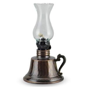 Turkish Copper Oil Lamp Handcrafted - Mihrimah